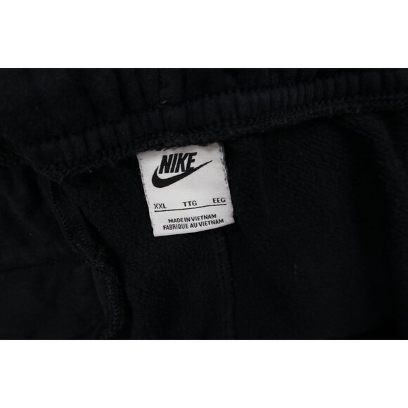 Vintage Nike Mens 2XL XXL Distressed Spell Out Cuffed Sweatpants Joggers Black - Picture 9 of 16